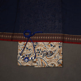 Pedana kalamkari printed cotton 2pc unstitched dress