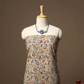 Pedana kalamkari printed cotton 2pc unstitched dress