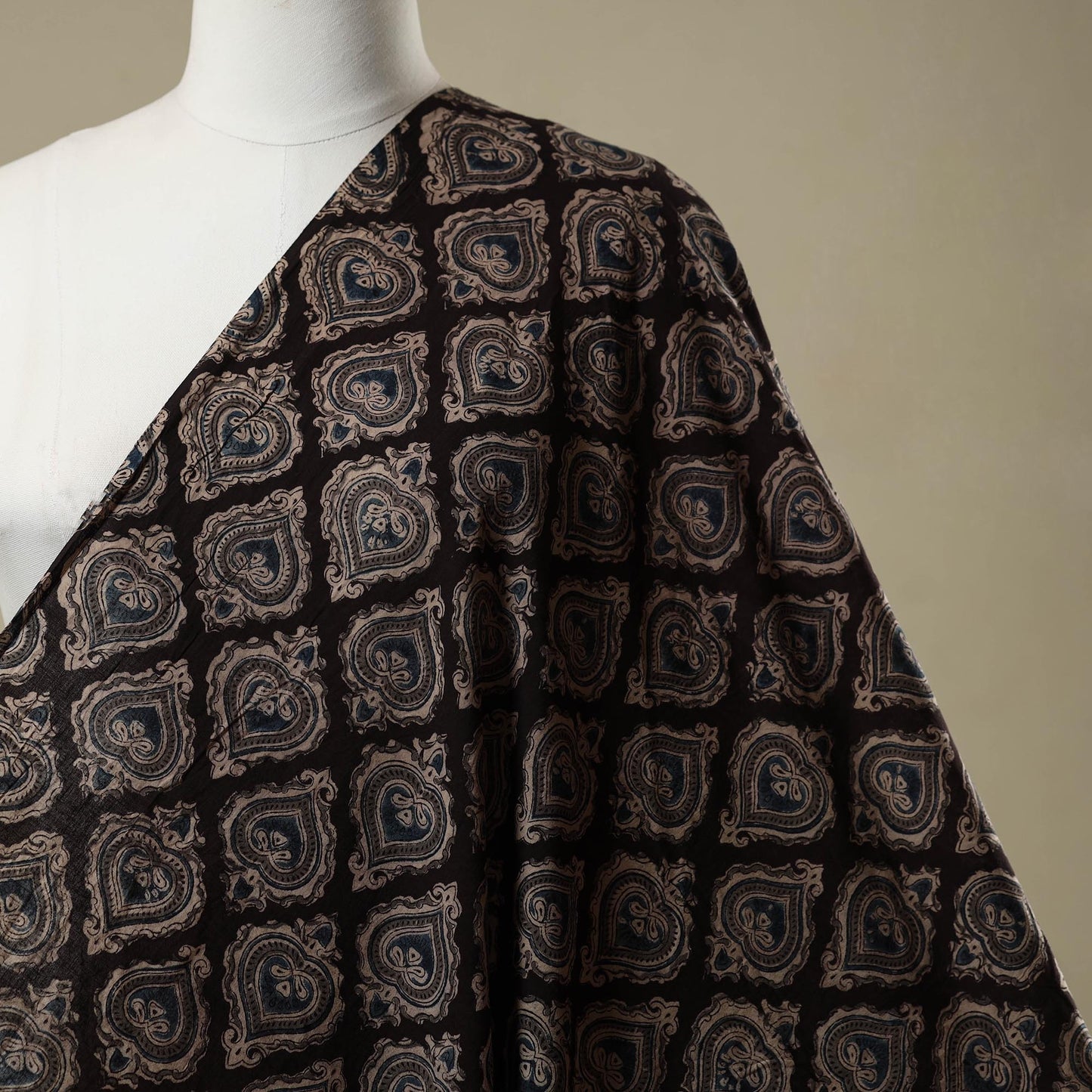 Pedana natural dyed cotton kalamkari fabric 09 - handcrafted