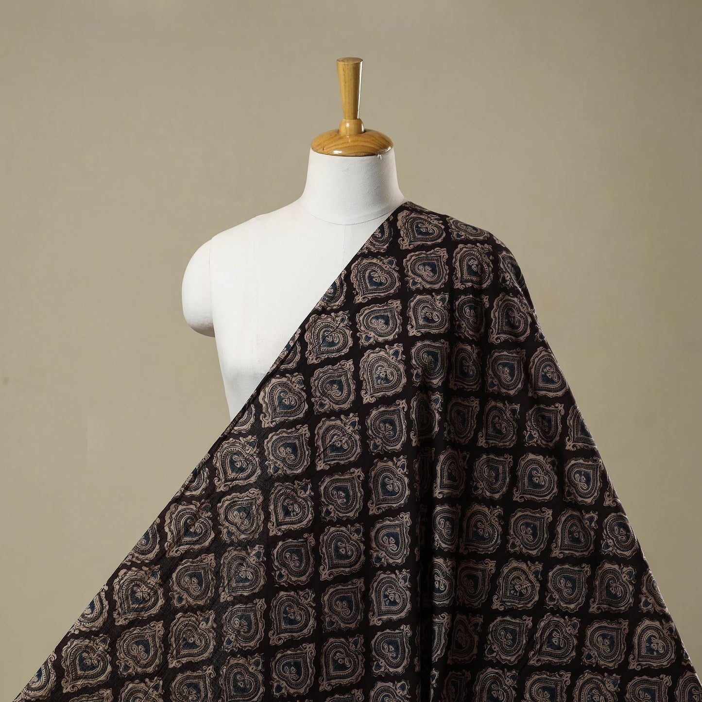 Pedana natural dyed cotton kalamkari fabric 09 - handcrafted