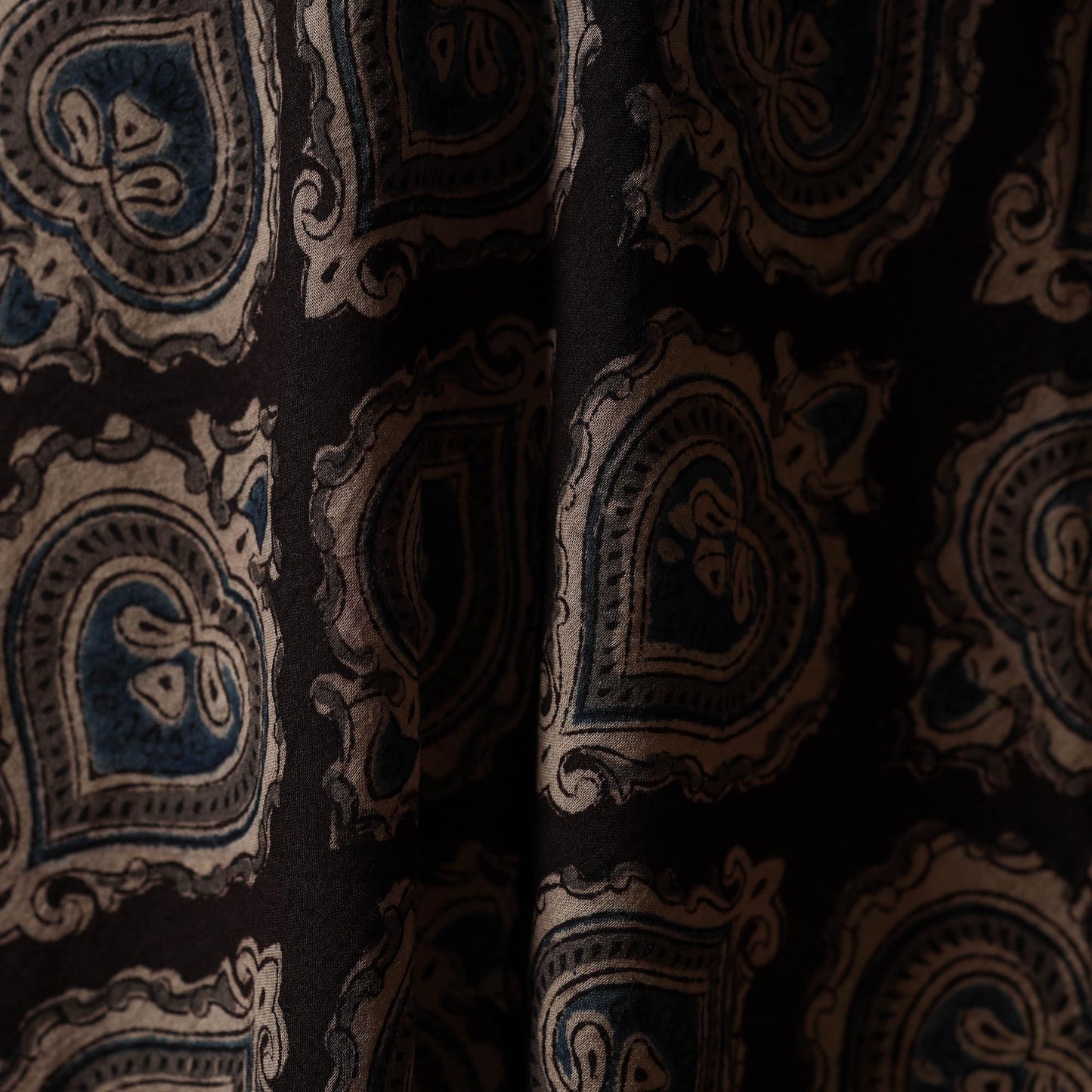 Pedana natural dyed cotton kalamkari fabric 09 - handcrafted