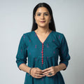 Buy Jacquard Cotton Long Kurta for Women