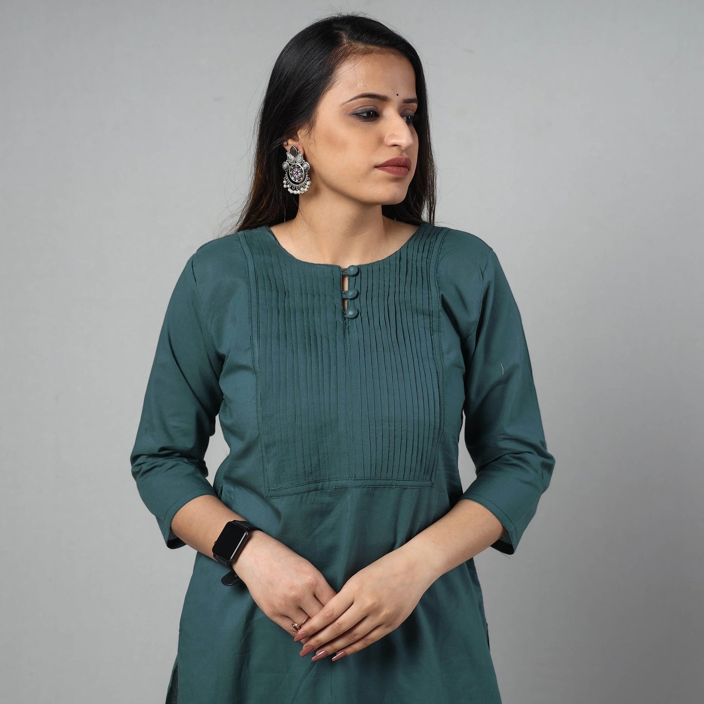 Buy Plain Cotton Long Kurta Online at iTokri.com
