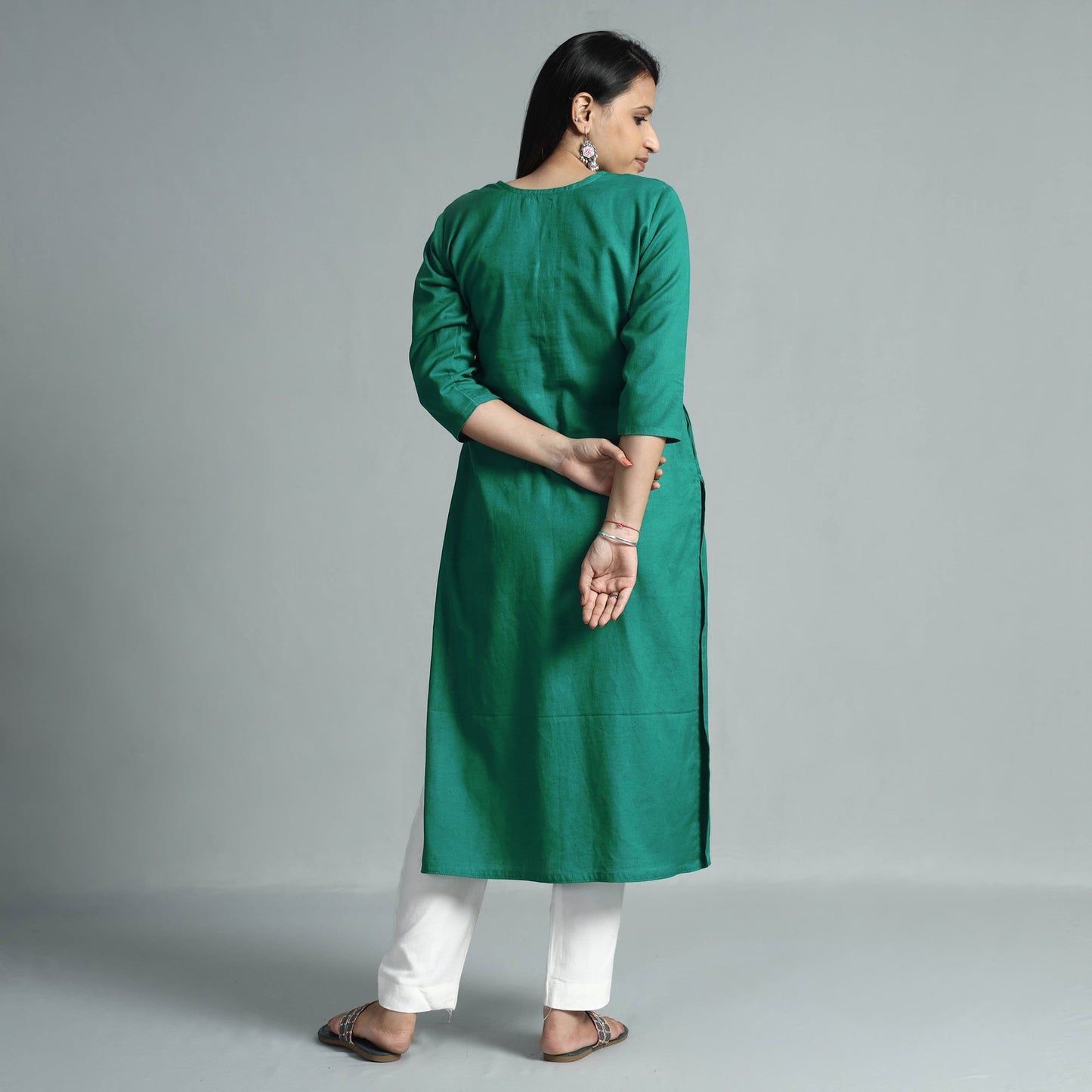  Plain Flex Cotton Kurta 