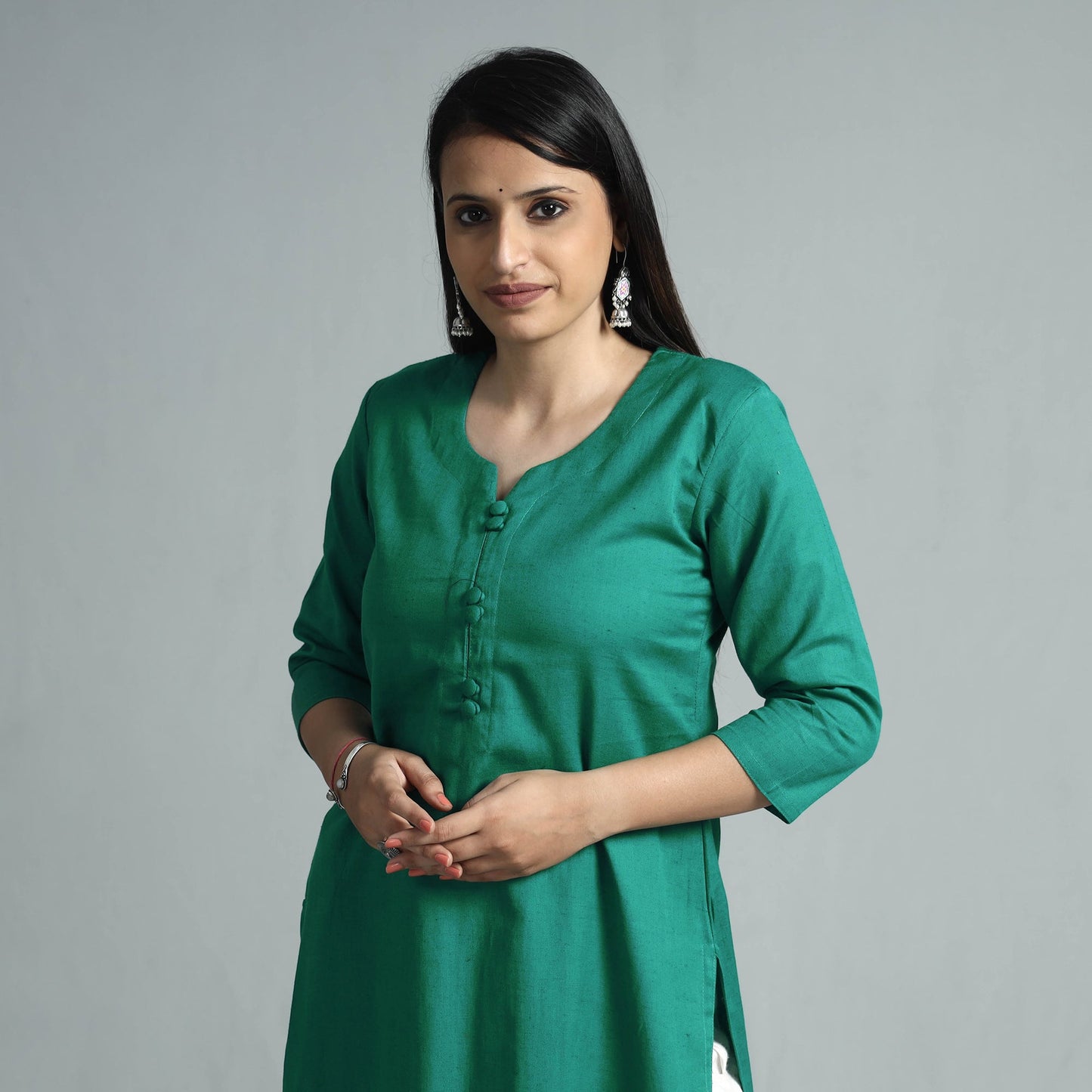  Plain Flex Cotton Kurta 