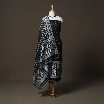 Phulia jamdani silk cotton 2pc unstitched dress material 26