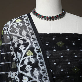 Phulia jamdani silk cotton 2pc unstitched dress material 26