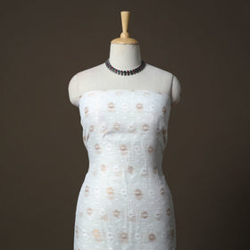 Phulia jamdani silk cotton 2pc unstitched dress material 28