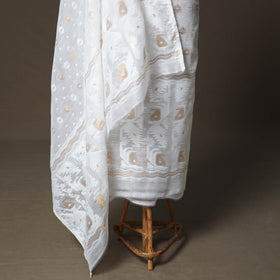 Phulia jamdani silk cotton 2pc unstitched dress material 28