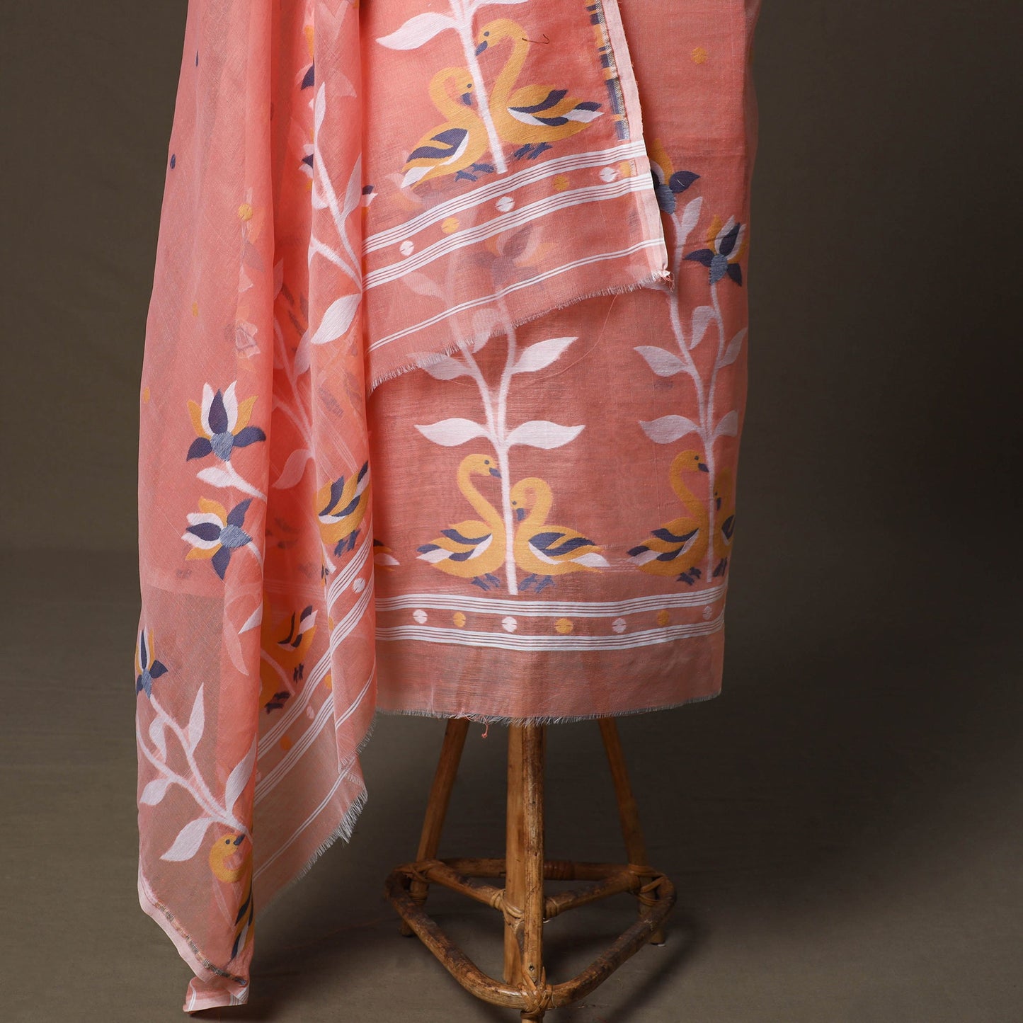 Phulia jamdani silk cotton 2pc unstitched dress material 31