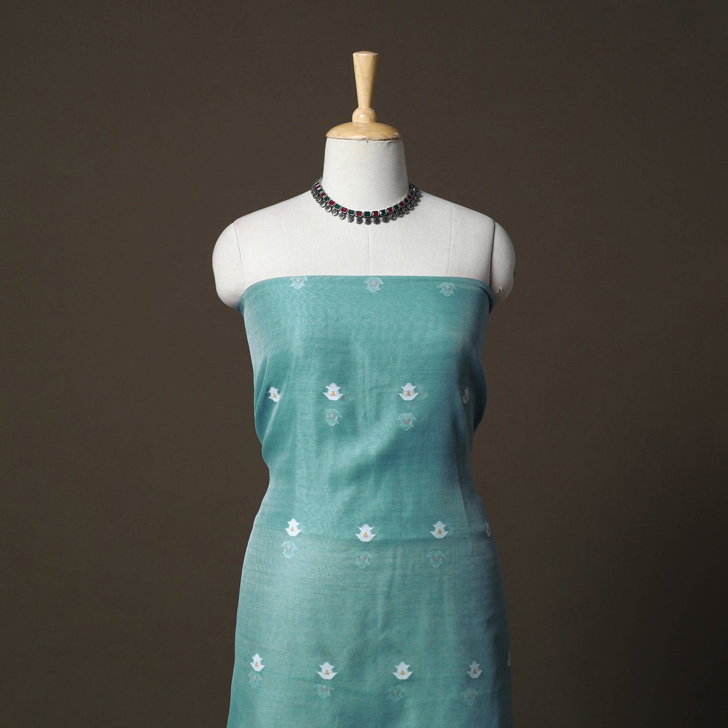 Phulia jamdani silk cotton 2pc unstitched dress material 32