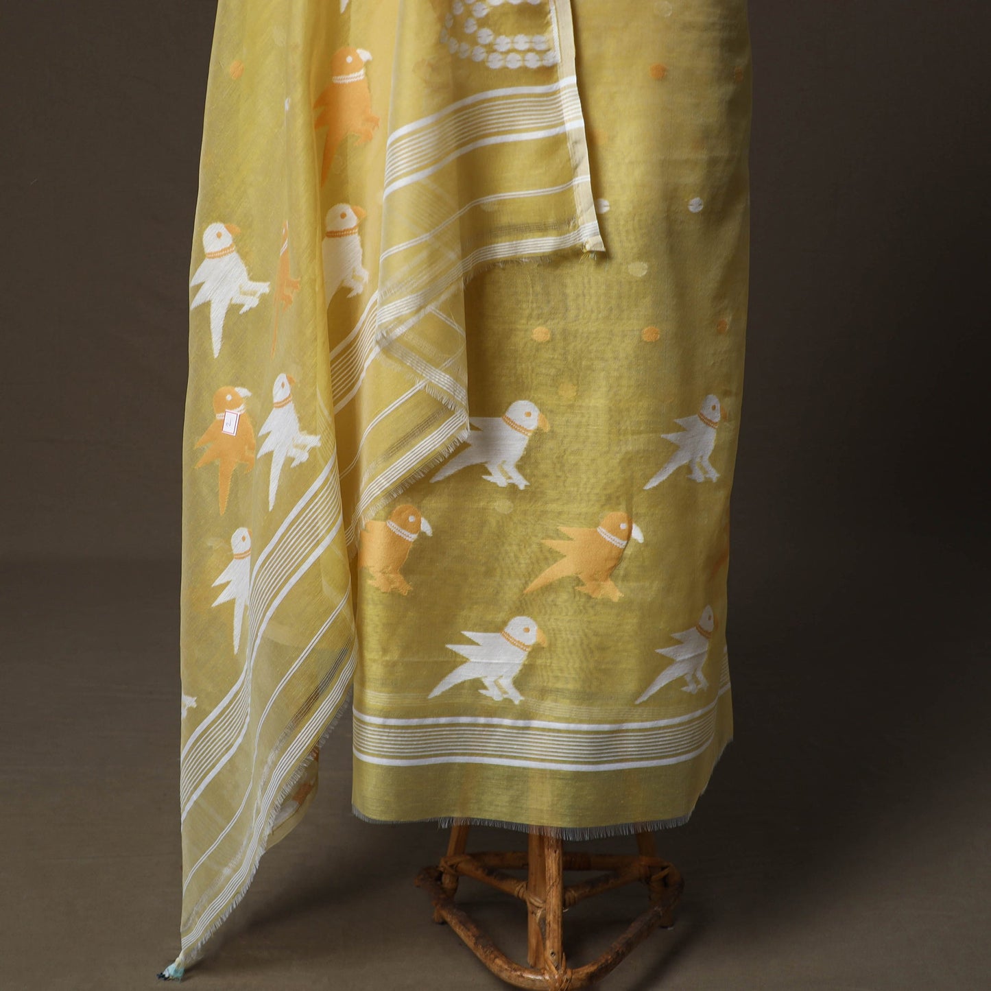 Phulia jamdani silk cotton 2pc unstitched dress material 34