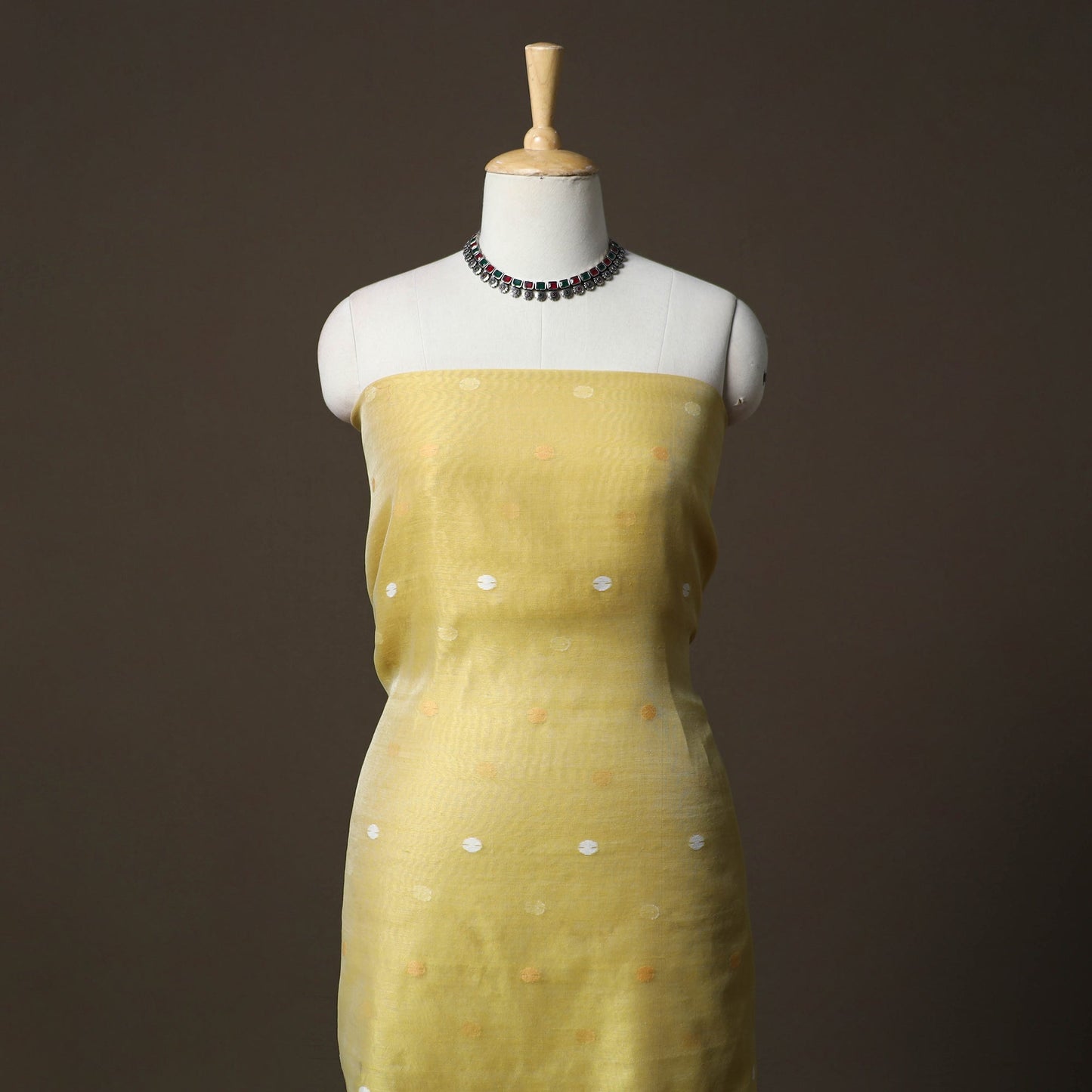 Phulia jamdani silk cotton 2pc unstitched dress material 34