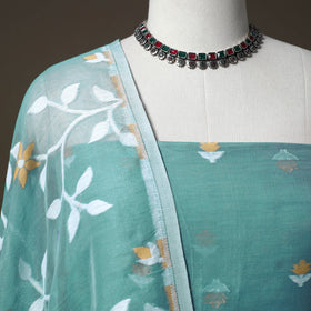 Phulia jamdani silk cotton 2pc unstitched dress material 41