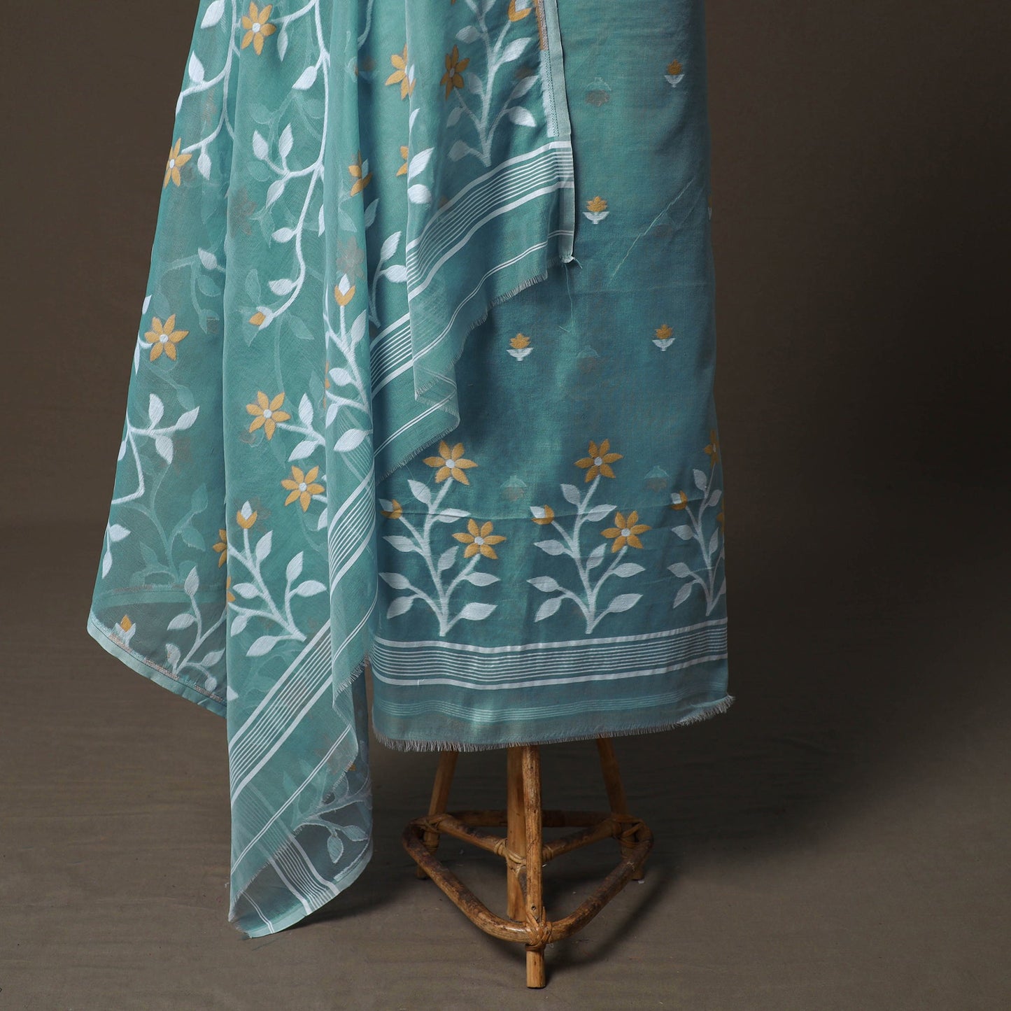 Phulia jamdani silk cotton 2pc unstitched dress material 41