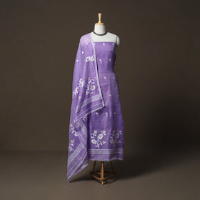 Phulia jamdani silk cotton 2pc unstitched dress material 42