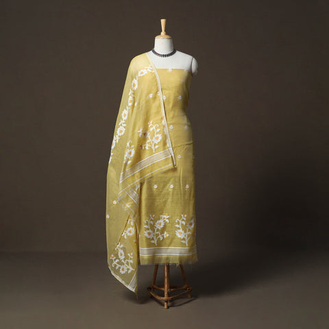 Phulia jamdani silk cotton 2pc unstitched dress material 49