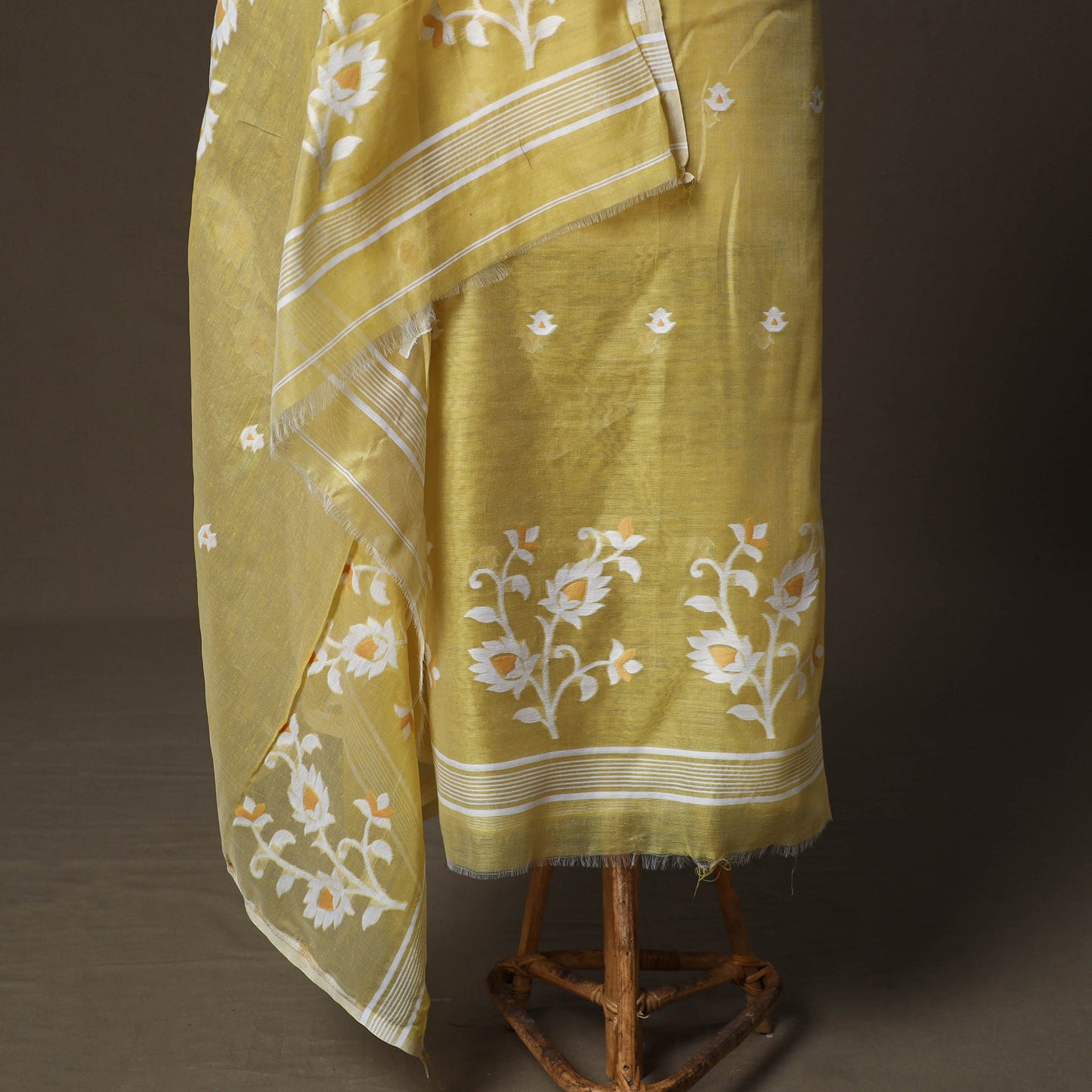 Phulia jamdani silk cotton 2pc unstitched dress material 49