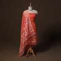 Phulia jamdani silk cotton 2pc unstitched dress material