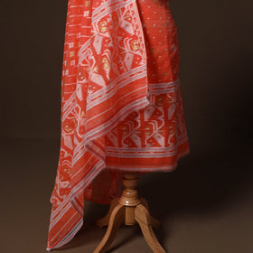Phulia jamdani silk cotton 2pc unstitched dress material