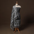 Phulia jamdani silk cotton 2pc unstitched dress material