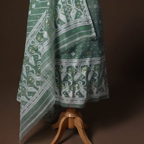 Phulia jamdani silk cotton 2pc unstitched dress material