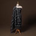 Phulia jamdani silk cotton 2pc unstitched dress material