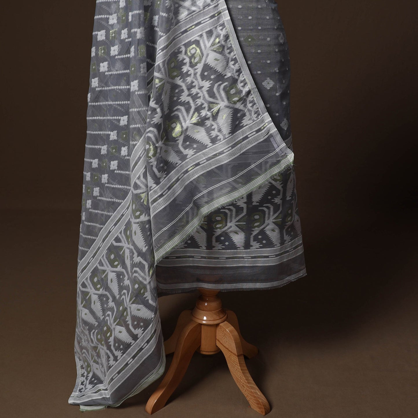 Phulia jamdani silk cotton 2pc unstitched dress material