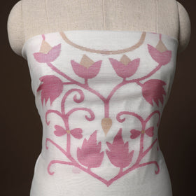 Phulia jamdani weave handloom silk cotton unstitched kurta