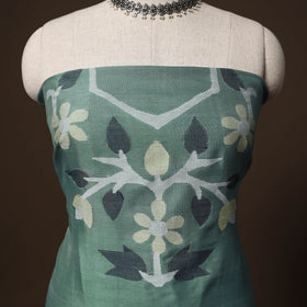 Phulia jamdani weave handloom silk cotton unstitched kurta