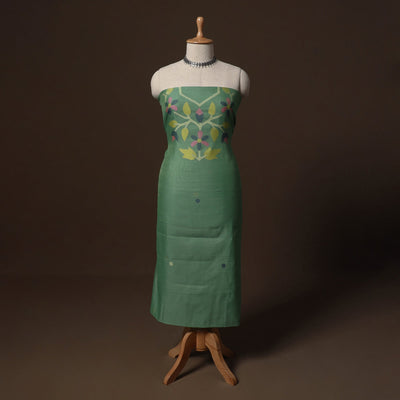 Phulia jamdani weave handloom silk cotton unstitched kurta