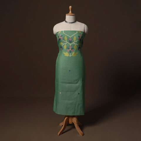 Phulia jamdani weave handloom silk cotton unstitched kurta
