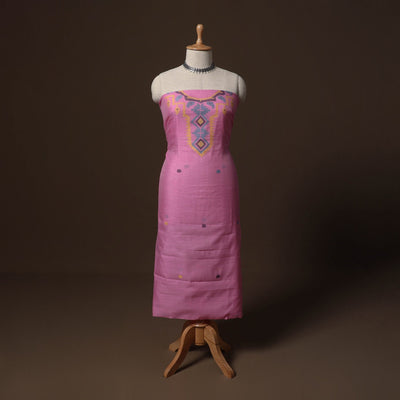 Phulia jamdani weave handloom silk cotton unstitched kurta