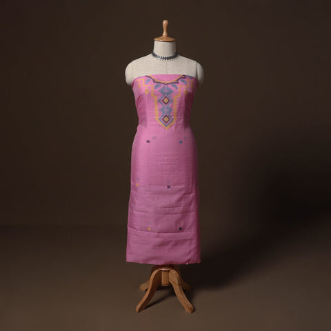 Phulia jamdani weave handloom silk cotton unstitched kurta