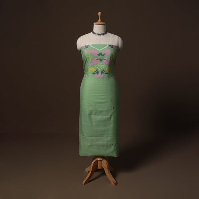 Phulia jamdani weave handloom silk cotton unstitched kurta