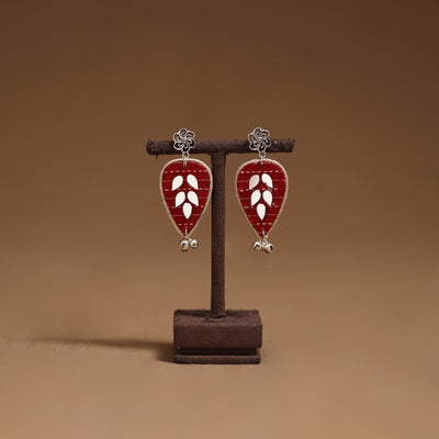 Pihu mirror & ghungroo work gs fabart handmade earrings