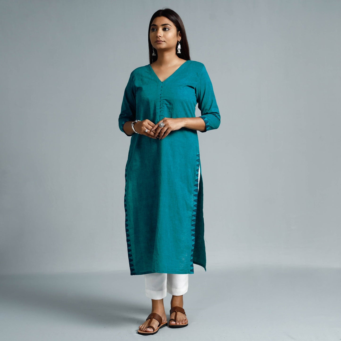 Buy Dharwad Cotton Long Kurta Online at iTokri.com