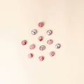  Pink Handmade Fabric Button Small at iTokri