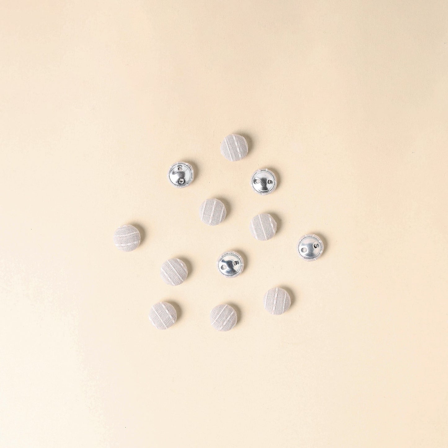  Pink Handmade Fabric Button Small at iTokri