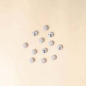  Pink Handmade Fabric Button Small at iTokri