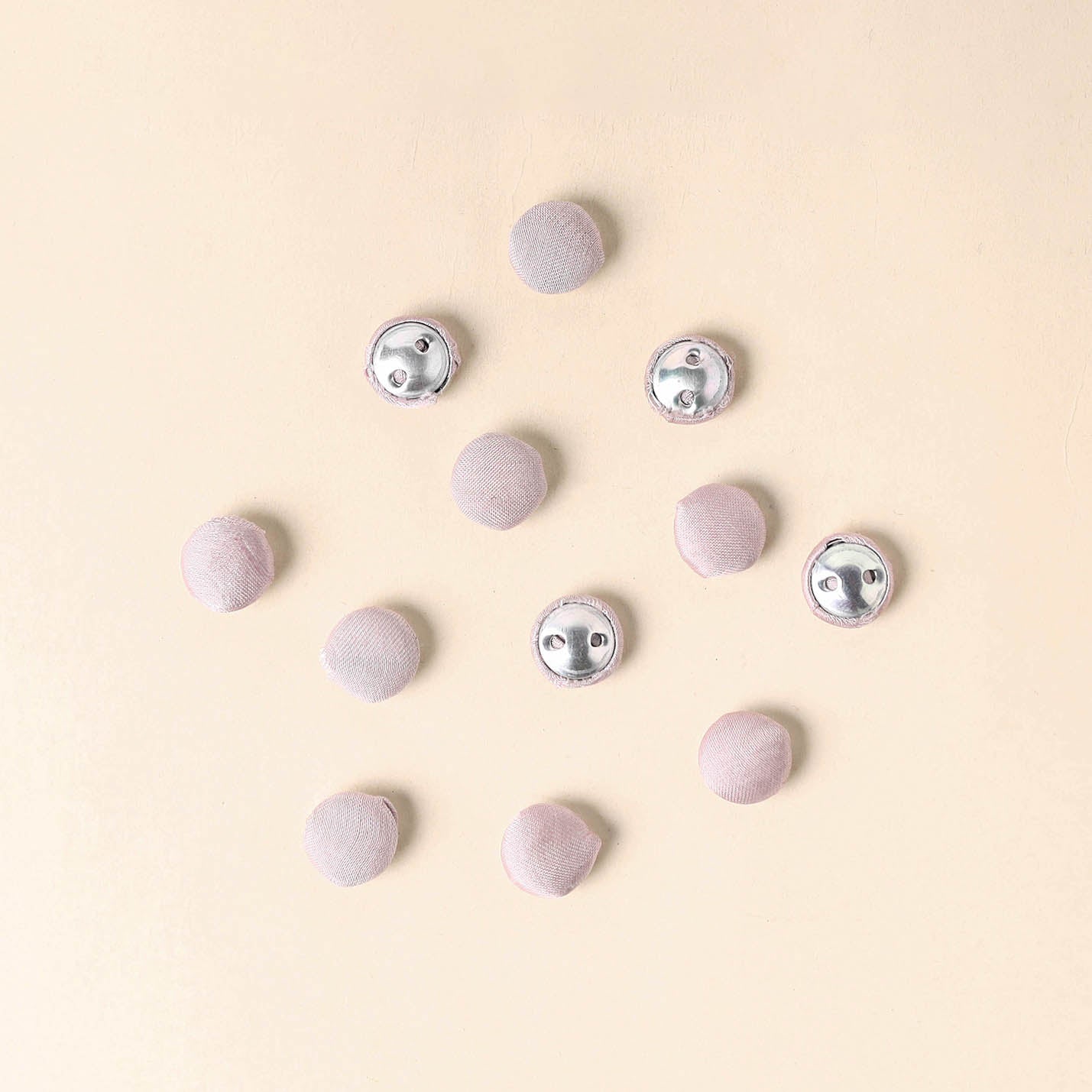  Pink Handmade Fabric Button Small at iTokri