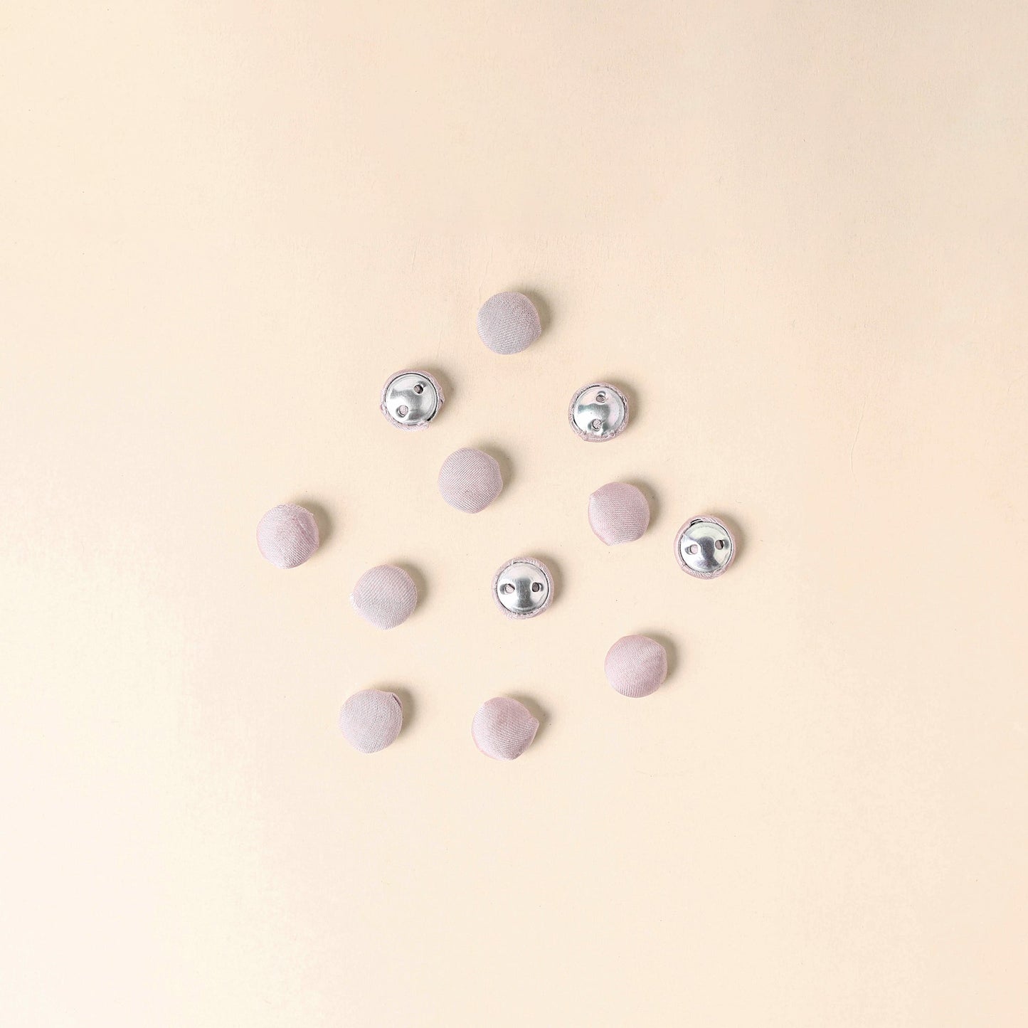  Pink Handmade Fabric Button Small at iTokri