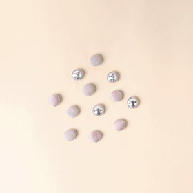  Pink Handmade Fabric Button Small at iTokri