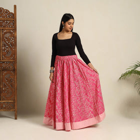 24 Kali Patchwork Batik Print Cotton Long Skirt 05