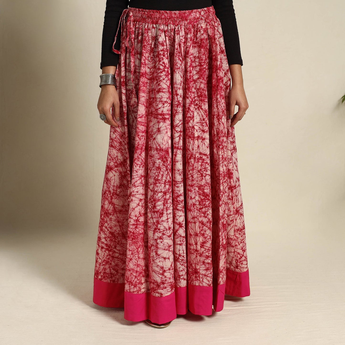 24 Kali Patchwork Batik Print Cotton Long Skirt 25