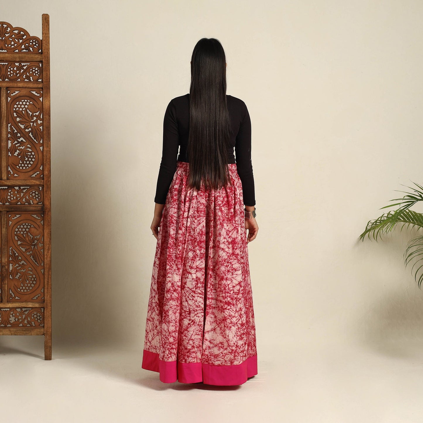 24 Kali Patchwork Batik Print Cotton Long Skirt 25