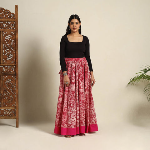 24 Kali Patchwork Batik Print Cotton Long Skirt 25