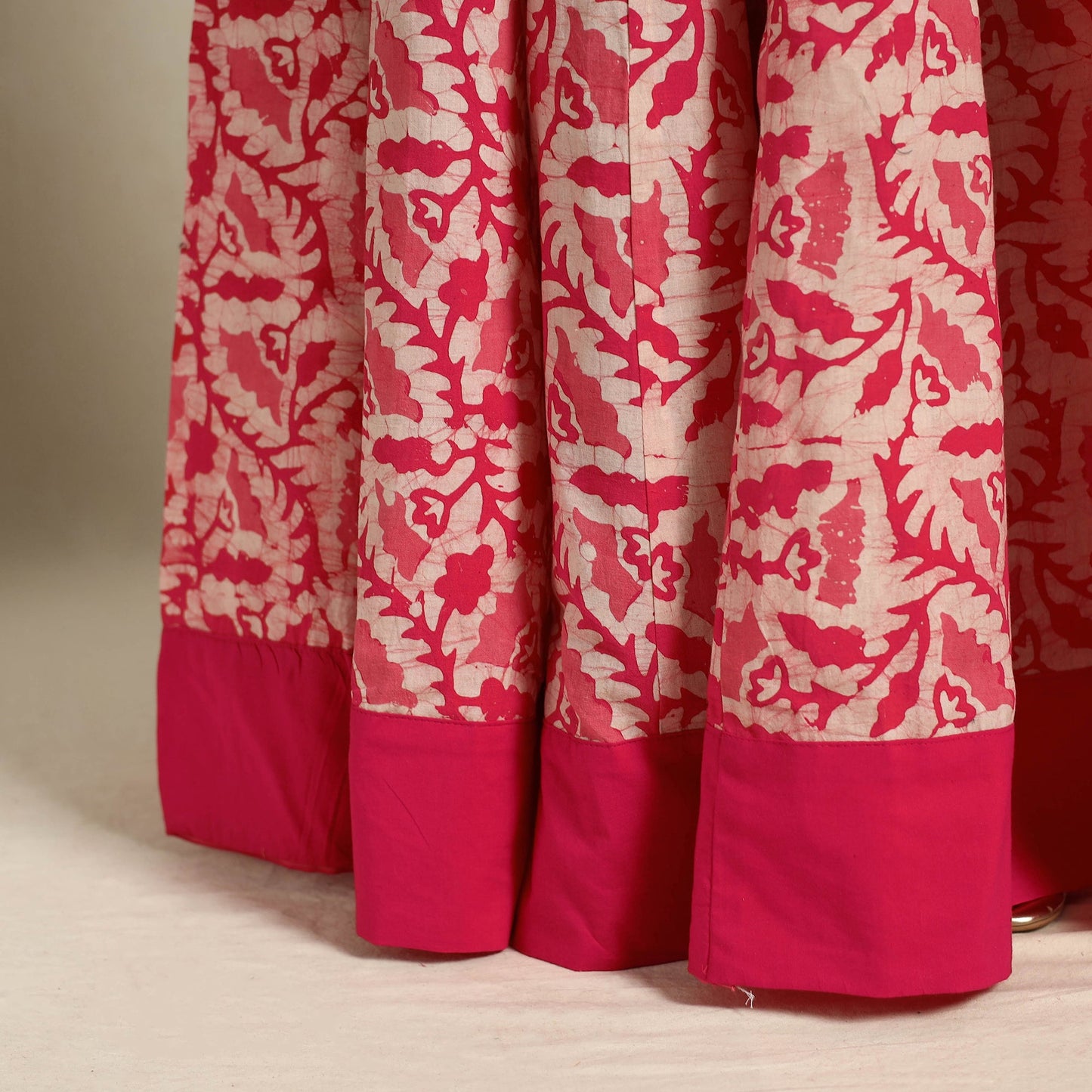 24 Kali Patchwork Batik Print Cotton Long Skirt 32