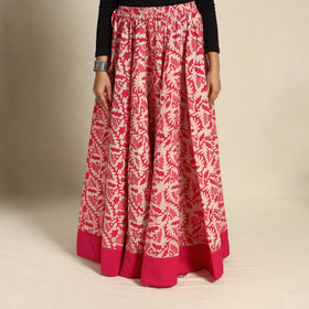 24 Kali Patchwork Batik Print Cotton Long Skirt 32