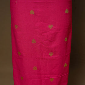 Pink - 2pc cotton unstitched jacquard dress material
